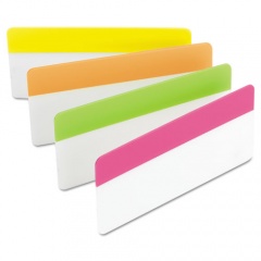 Post-it Tabs Solid Color Tabs, 1/3-Cut, Assorted Bright Colors, 3" Wide, 24/Pack (686PLOY3IN)