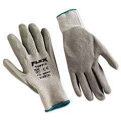 MCR Safety FlexTuff Latex Dipped Gloves, Gray, X-Large, 12 Pairs (MPG9688XL)