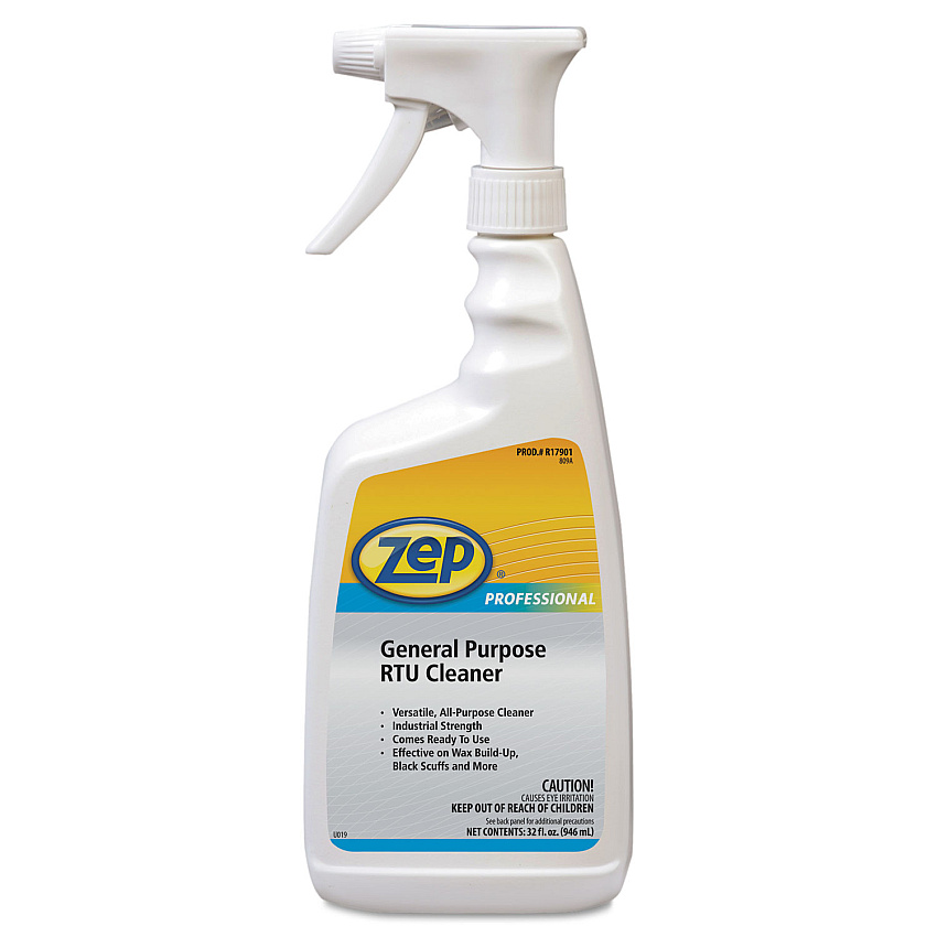 Zep Professional General Purpose Rtu Cleaner, 1 Qt Spray Bottle, 12/carton (ZPE1041437)
