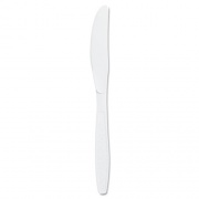 Dart Guildware Extra Heavyweight Plastic Knives, White, 100/Box (GBX6KW0007BX)
