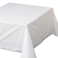 Hoffmaster Tissue/Poly Tablecovers, 72" x 72", White, 25/Carton (HFM210066)