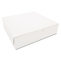 SCT White One-Piece Non-Window Bakery Boxes, 10 x 10 x 2.5, White, Paper, 250/Carton (SCH0969)