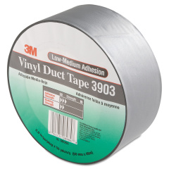 3M 3903 Vinyl Duct Tape, 2" x 50 yds, Gray (MMM05113106984)