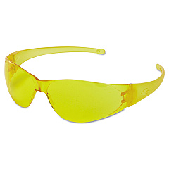 MCR Safety Checkmate Safety Glasses, Amber Temple, Amber Anti-Fog Lens (CRWCK114)