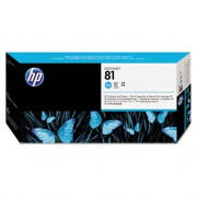 HP 81 Cyan DesignJet Dye Printhead and Printhead Cleaner (C4951A)