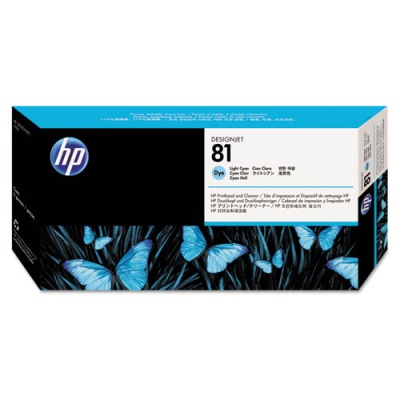 HP 81, (C4954A) Light Cyan Printhead and Cleaner