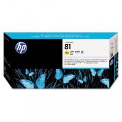 HP 81, (C4953A) Yellow Printhead and Cleaner