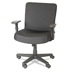 Alera XL Series Big/Tall Mid-Back Task Chair, Supports Up to 500 lb, 17.5" to 21" Seat Height, Black (ALECP210)