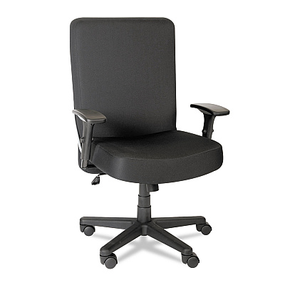 Alera XL Series Big/Tall High-Back Task Chair, Supports Up to 500 lb, 17.5" to 21" Seat Height, Black (ALECP110)
