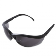 MCR Safety Klondike Safety Glasses, Matte Black Frame, Gray Lens, 12/Box (KD112)