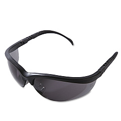 MCR Safety Klondike Safety Glasses, Matte Black Frame, Gray Lens, 12/Box (CRWKD112BX)