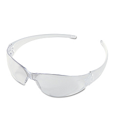 MCR Safety Checkmate Wraparound Safety Glasses, CLR Polycarbonate Frame, Coated Clear Lens (CRWCK110)