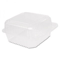 Dart StayLock Clear Hinged Lid Containers, 6.5 x 6.1 x 3, Clear, 125/Pack, 4 Packs/Carton (C25UT1)