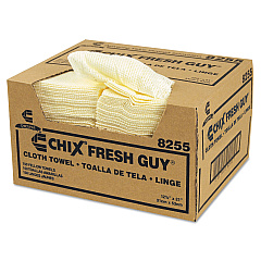 Chix Fresh Guy Towels, 13.5 x 13.5, Yellow, 150/Carton (CHI8255)