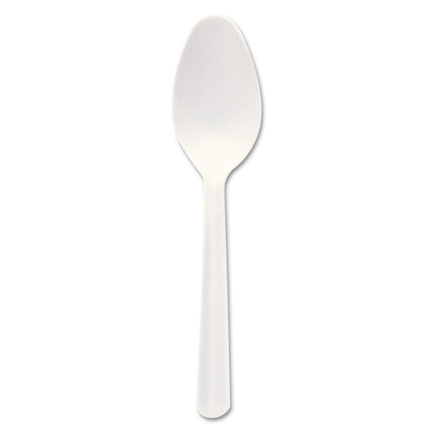 Dart Bonus Polypropylene Cutlery, 5", Teaspoon, White (DCCS5BW)