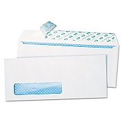 Quality Park Redi-Strip Security Tinted Envelope, Address Window, #10, Commercial Flap, Redi-Strip Closure, 4.13 x 9.5, White, 1,000/Box (QUA69222B)