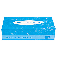 GEN Boxed Facial Tissue, 2-Ply, White, 100 Sheets/Box, 30 Boxes/Carton (GENFACIAL30100)