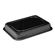 HFA Plastic Dome Lid, Rectangle, Fits 1 lb Oblong Pan 2060, Clear, 500/Carton (HFA2060DL)