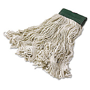 Rubbermaid Commercial Super Stitch Blend Mop Heads, Cotton/synthetic, White, Medium, 6/carton (RCPD212WHI)