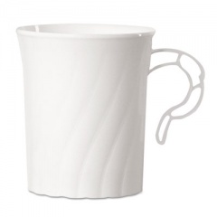 WNA Classicware Plastic Mugs, 8 Oz., White, 8/pack, 24 Pack/carton (CWM8192W)
