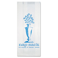 Bagcraft Nap Sack Sanitary Disposal Bags, 4" x 2" x 9", White, 1,000/Carton (BGC300314)