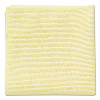 Rubbermaid Commercial Microfiber Cleaning Cloths, 16 x 16, Yellow, 24/Pack (RCP1820584)