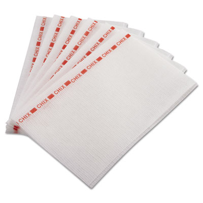 Chix Food Service Towels, 13 X 21, Red/white, 150/carton (CHI8242)