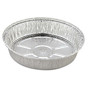 HFA Round Aluminum Container, 37 oz, 8" Diameter, Silver, 500/Carton (HFA205830)