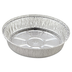 HFA Round Aluminum Container, 37 oz, 8" Diameter, Silver, 500/Carton (HFA205830)