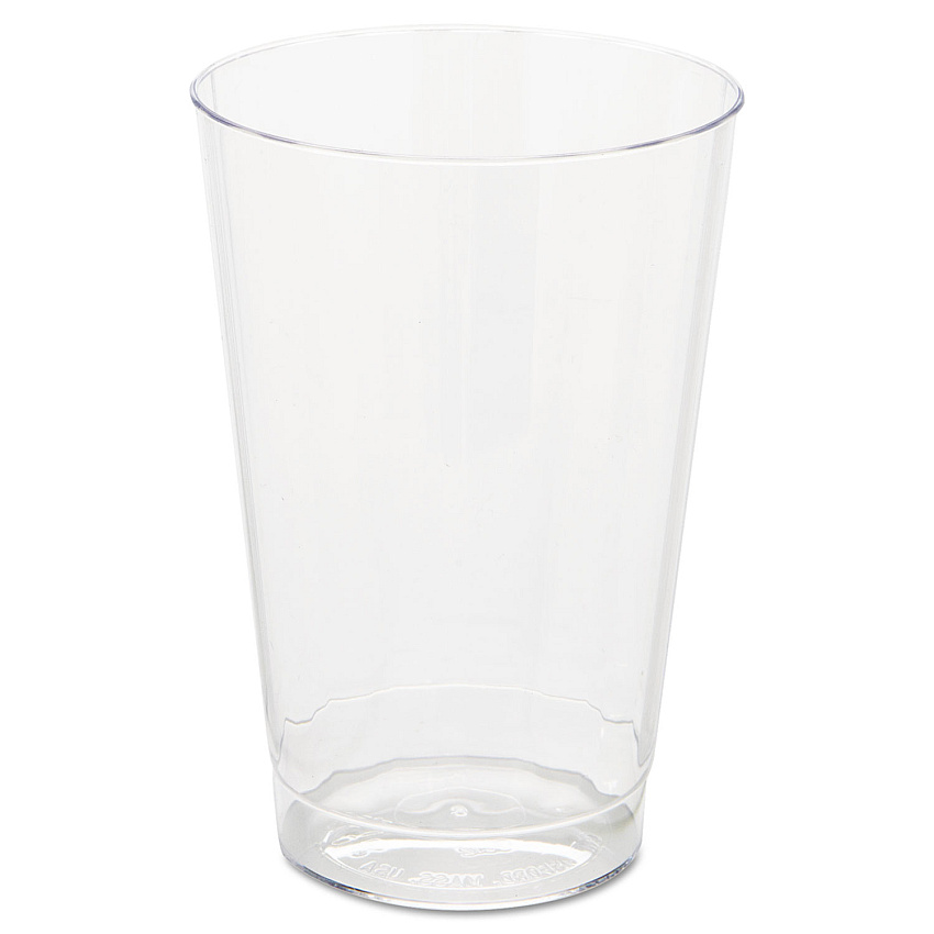 WNA Classic Crystal Plastic Tumblers, 12 oz, Clear, Fluted, Tall, 20 Pack, 12 Packs/Carton (WNACC12240)