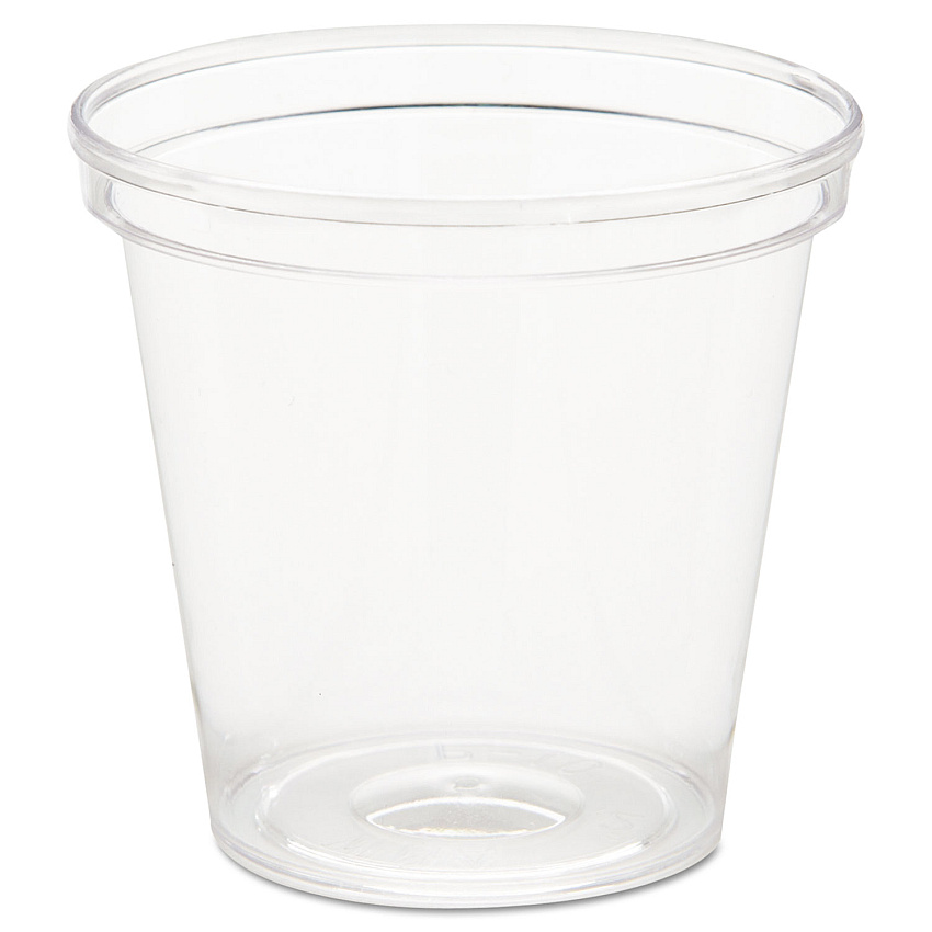 WNA Comet Plastic Portion/Shot Glass, 1 oz, Clear, 50/Pack, 50 Packs/Carton (WNAP10)