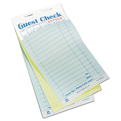 AmerCareRoyal Guest Check Pad, 17 Lines, Two-Part Carbonless, 3.6 x 6.7, 50 Forms/Pad, 50 Pads/Carton (RPPGC70002)