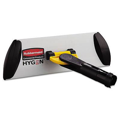 Rubbermaid Commercial HYGEN Wall/Stairs Quick Connect Frame, 11w x 3 1/2d, Yellow (RCPQ550)