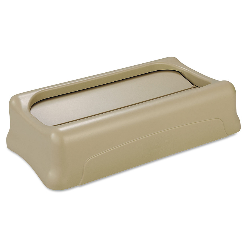 Rubbermaid Commercial Slim Jim Swing Lid, 11.38w x 20.5d x 5h, Beige (RCP267360BEI)