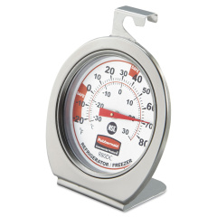 Rubbermaid Commercial Refrigerator/Freezer Monitoring Thermometer, -20F to 80F (R80DC)