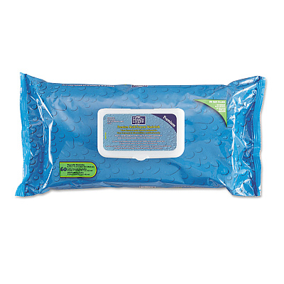 Sani Professional Hygea Adult Wash Cloths, 1-Ply, 9.5 x 11.5, Unscented, White, 60 Wipes/Tub, 6 Tubs/Carton (NICJ14143)