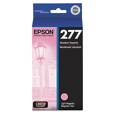 Epson T277620-S (277) Claria Ink, 360 Page-Yield, Light Magenta