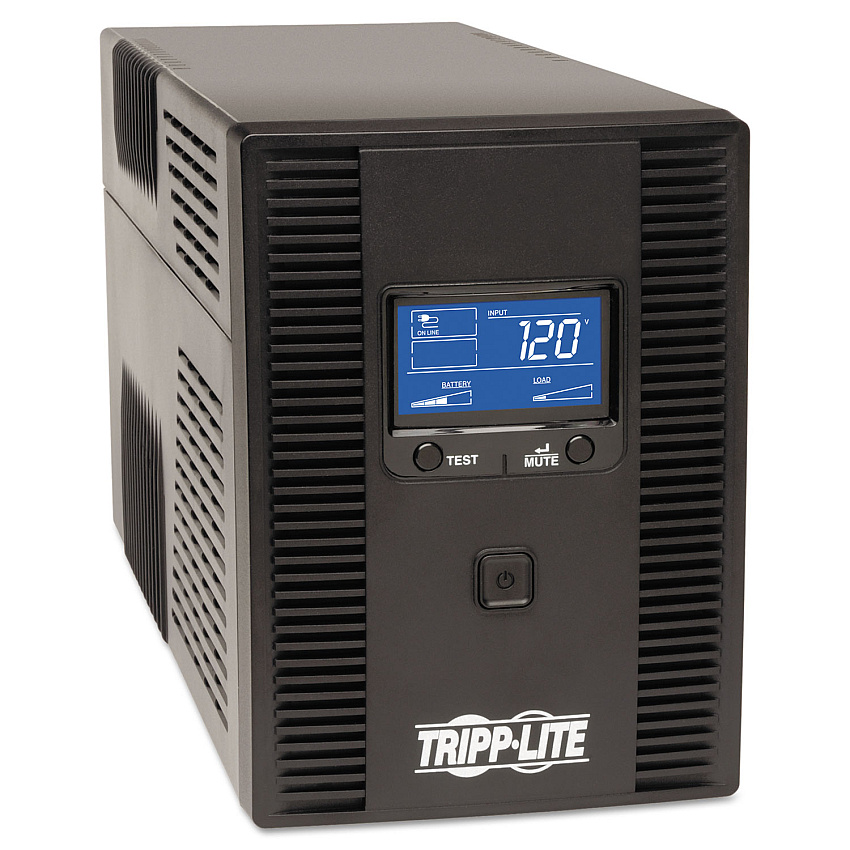 Tripp Lite SmartPro LCD Line-Interactive UPS AVR Tower, 10 Outlets, 1,500 VA, 650 J (TRPSMART1500LDT)