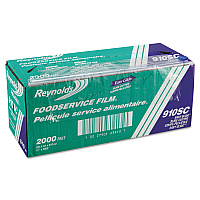 Reynolds Wrap PVC Food Wrap Film Roll in Easy Glide Cutter Box, 12" x 2,000 ft, Clear (RFP910SC)