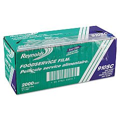 Reynolds Wrap PVC Food Wrap Film Roll in Easy Glide Cutter Box, 12" x 2,000 ft, Clear (RFP910SC)