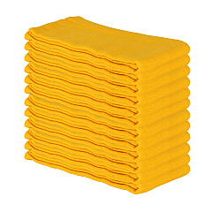 Huck Cotton Cleaning Towels 16x26 Yellow, Pack Of 12 (PNP-ABSBNT-YELW)