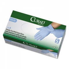 Curad Nitrile Exam Glove, Powder-Free, Small, 150/Box (CUR9314)
