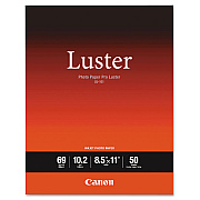 Canon PRO Luster Inkjet Photo Paper, 10.2 mil, 8.5 x 11, Luster White, 50/Pack (CNM6211B004)