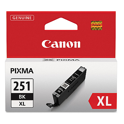 Canon 6448B001 (CLI-251XL) ChromaLife100+ High-Yield Ink, 5,530 Page-Yield, Black