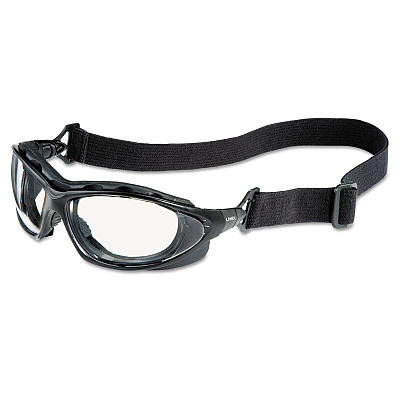 Honeywell Uvex Seismic Sealed Eyewear, Clear Uvextra AF Lens, Black Frame (UVXS0600X)