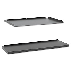 HON Manage Series Shelf and Tray Kit, Steel, 17.5 x 9 x 1, Ash (BSXMGSHTRA1)