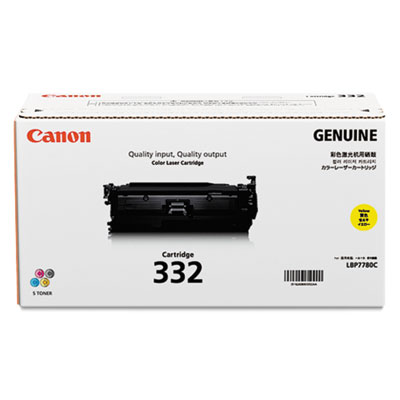 Canon 6260b012 (332) Toner, 6,400 Page-Yield, Yellow