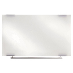 Iceberg Clarity Glass Dry Erase Board with Aluminum Trim, 48 x 36, White Surface (ICE31140)