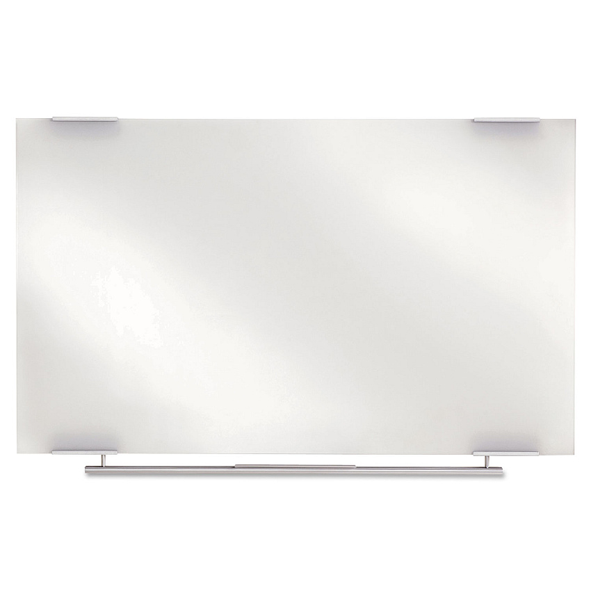 Iceberg Clarity Glass Dry Erase Board with Aluminum Trim, 48 x 36, White Surface (ICE31140)