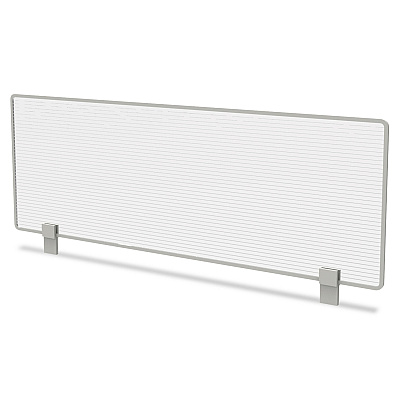 Linea Italia Trento Line Dividing Panel, Polycarbonate, 47.13w x 1.75d x 15.5h, Translucent (LITTR721)